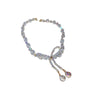 Wholesale Light Luxury Handmade Crystal Bow Clavicle Chain Necklace For Women