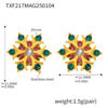 Wholesale Light Luxury Handmade 316L Stainless Steel Inlaid Zircon Snowflake Necklace Bracelet Set With Electroplating