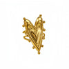 Wholesale Light Luxury Heartshaped Titanium Steel And Stainless Steel Ring With Electroplating For Women