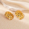 Wholesale Light Luxury High End Asymmetrical Titanium Steel Earrings For Women With Geometric Design And Electroplating Treatment