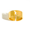 Wholesale Light Luxury Highend Stainless Steel Open Ring With Bow Pattern And Electroplating Retro Hiphop Style
