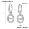 Wholesale Light Luxury Hollow Love Inlaid Zircon Gymbos Earrings For Women Stainless Steel Electroplated Geometric Heart Shape Accessories