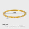 Wholesale Light Luxury Inlaid Zircon 18K Gold Plated Titanium Steel And Stainless Steel Bracelet For Women