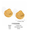 Wholesale Light Luxury Ins Style Beach Shell Stainless Steel Jewelry Set With Pendant Necklace And Earrings Pvd Furnace Vacuum Real Gold Plated