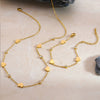 Wholesale Light Luxury 18K Goldplated Stainless Steel And Titanium Steel Heart Drop Bell Shaped Necklace And Bracelet Jewelry For Women