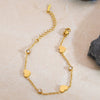 Wholesale Light Luxury 18K Goldplated Stainless Steel And Titanium Steel Heart Drop Bell Shaped Necklace And Bracelet Jewelry For Women