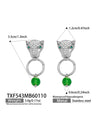 Wholesale Light Luxury Lion Head Y Shaped Tassel Stainless Steel Electroplated Jewelry Set For Women Including Necklace Earrings And Bracelet