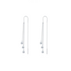Wholesale Light Luxury Long Tassel Water Drop Shaped Simulation Diamond Earrings For Women S925 Sterling Silver Inlaid With Zircon