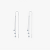 Wholesale Light Luxury Long Tassel Water Drop Shaped Simulation Diamond Earrings For Women S925 Sterling Silver Inlaid With Zircon