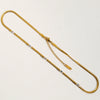 Wholesale Light Luxury Love Heart Titanium Steel Goldplated Snake Chain Necklace For Women
