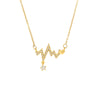 Wholesale Light Luxury Love Pendant Titanium Steel Necklace For Women With Copper Pendant And Ochain Electroplated Design