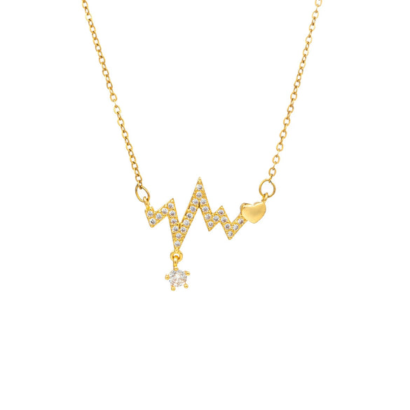 Wholesale Light Luxury Love Pendant Titanium Steel Necklace For Women With Copper Pendant And Ochain Electroplated Design