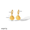 Wholesale Light Luxury Marine Series Stainless Steel Shell Earrings With 18K Gold Starfish Design Electroplated For Women