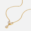 Wholesale Light Luxury Minimalist Geometric Drop Shape Zircon Stainless Steel Plated Jewelry Necklaces And Earrings For Women