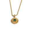 Wholesale Light Luxury Minimalist Geometric Stainless Steel 18K Goldplated Pendant Necklace For Women