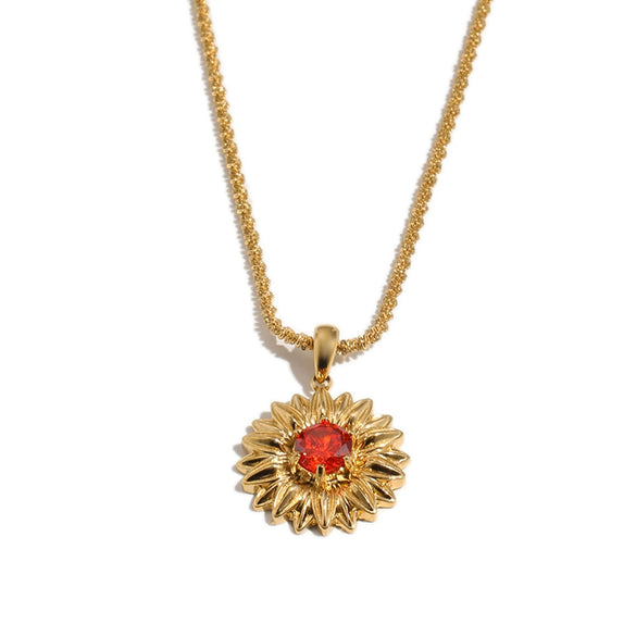 Wholesale Light Luxury Minimalist Geometric Stainless Steel 18K Goldplated Pendant Necklace For Women