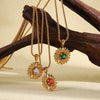Wholesale Light Luxury Minimalist Geometric Stainless Steel 18K Goldplated Pendant Necklace For Women