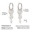Wholesale Light Luxury Minimalist Geometric Stainless Steel Pvd Furnace Vacuum Real Gold Plated Earrings For Women