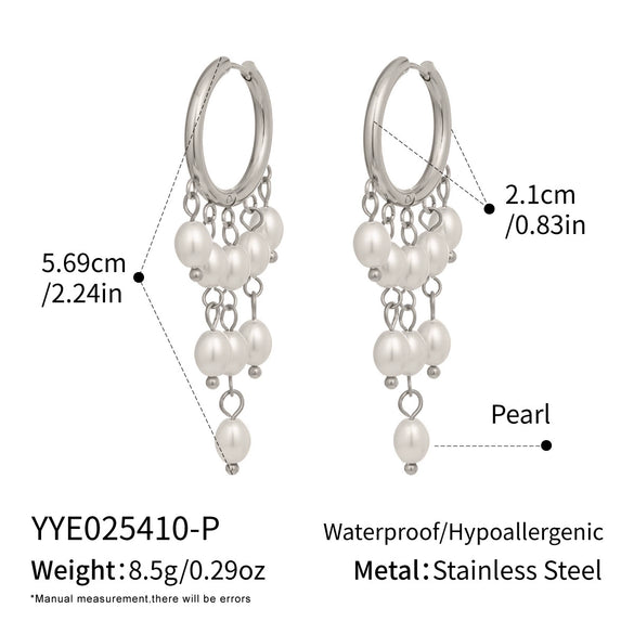 Wholesale Light Luxury Minimalist Geometric Stainless Steel Pvd Furnace Vacuum Real Gold Plated Earrings For Women