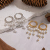 Wholesale Light Luxury Minimalist Geometric Stainless Steel Pvd Furnace Vacuum Real Gold Plated Earrings For Women