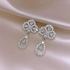 Wholesale Light Luxury Minimalist Zinc Alloy Drop Shape Electroplated Earrings For Women