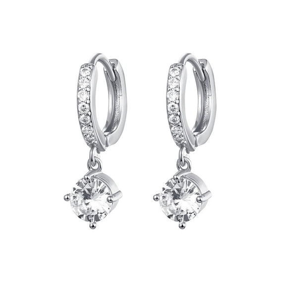 Wholesale Light Luxury Natural Drop Shape Copper Plated With Real Gold Earrings