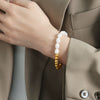 Wholesale Light Luxury Natural Handmade Geometric 316L Stainless Steel Goldplated Freshwater Pearl Bracelet Jewelry For Women