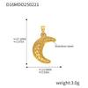 Wholesale Light Luxury Natural Style Stainless Steel Electroplated 18K Real Gold Ferris Wheel Pendant With Heart Flower Animal Zodiac Patterns Jewelry Accessories
