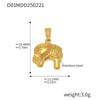 Wholesale Light Luxury Natural Style Stainless Steel Electroplated 18K Real Gold Ferris Wheel Pendant With Heart Flower Animal Zodiac Patterns Jewelry Accessories