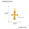 Wholesale Light Luxury Natural Style Stainless Steel Electroplated 18K Real Gold Ferris Wheel Pendant With Heart Flower Animal Zodiac Patterns Jewelry Accessories