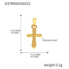 Wholesale Light Luxury Natural Style Stainless Steel Electroplated 18K Real Gold Ferris Wheel Pendant With Heart Flower Animal Zodiac Patterns Jewelry Accessories