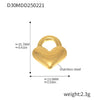 Wholesale Light Luxury Natural Style Stainless Steel Electroplated 18K Real Gold Ferris Wheel Pendant With Heart Flower Animal Zodiac Patterns Jewelry Accessories