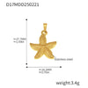 Wholesale Light Luxury Natural Style Stainless Steel Electroplated 18K Real Gold Ferris Wheel Pendant With Heart Flower Animal Zodiac Patterns Jewelry Accessories