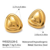 Wholesale Light Luxury Niche Earrings Titanium Steel Geometric Electroplated Jewelry For Women