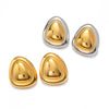 Wholesale Light Luxury Niche Earrings Titanium Steel Geometric Electroplated Jewelry For Women