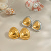 Wholesale Light Luxury Niche Earrings Titanium Steel Geometric Electroplated Jewelry For Women