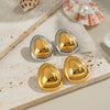 Wholesale Light Luxury Niche Earrings Titanium Steel Geometric Electroplated Jewelry For Women