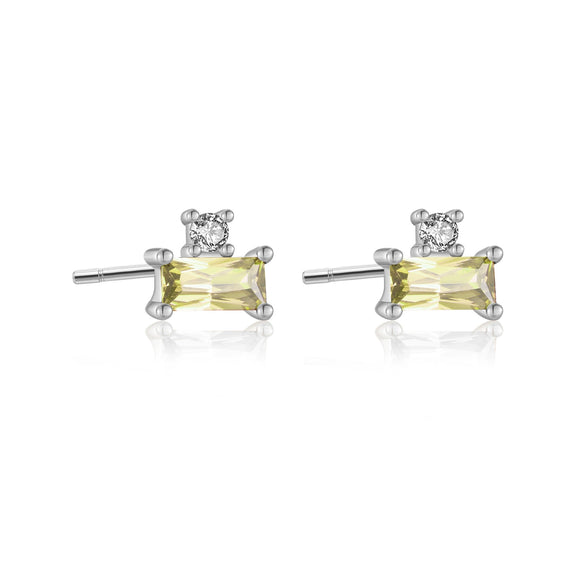 Wholesale Light Luxury Niche Square Earrings In S925 Sterling Silver With Geometric Design And Electroplating Treatment