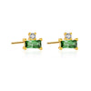 Wholesale Light Luxury Niche Square Earrings In S925 Sterling Silver With Geometric Design And Electroplating Treatment