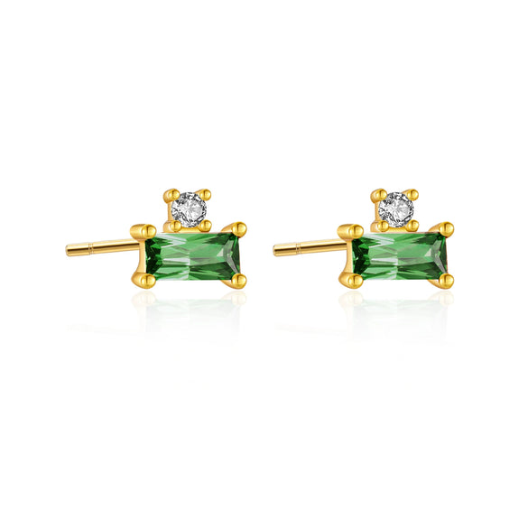 Wholesale Light Luxury Niche Square Earrings In S925 Sterling Silver With Geometric Design And Electroplating Treatment