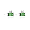 Wholesale Light Luxury Niche Square Earrings In S925 Sterling Silver With Geometric Design And Electroplating Treatment