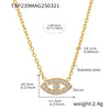 Wholesale Light Luxury Niche 316L Stainless Steel Zircon Multilayer Clavicle Necklace And Bracelet With Electroplating For Women