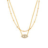Wholesale Light Luxury Niche 316L Stainless Steel Zircon Multilayer Clavicle Necklace And Bracelet With Electroplating For Women