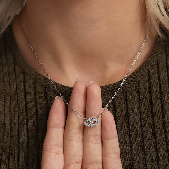 Wholesale Light Luxury Niche 316L Stainless Steel Zircon Multilayer Clavicle Necklace And Bracelet With Electroplating For Women