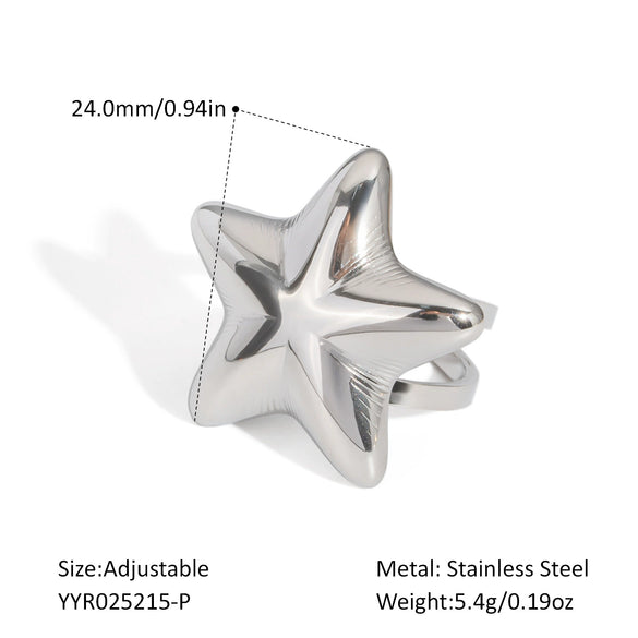 Wholesale Light Luxury Niche Titanium Steel Earrings And Ring Suit With Star Sun Moon Clouds Universe Pattern Pvd Furnace Vacuum Real Gold Plating For Women