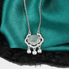 Wholesale Light Luxury Niche White Chalcedony Ping An Lock 925 Sterling Silver Necklace For Women Electroplated
