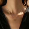 Wholesale Light Luxury Niche Women's 925 Sterling Silver Cross Chain Necklace With Letters Numbers Text Electroplated