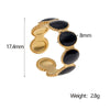 Wholesale Light Luxury Open Adjustable Titanium Steel Ring For Women With Crown Shape And Electroplating Process