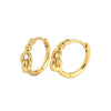 Wholesale Light Luxury Retro Geometric S925 Silver Electroplated Wind Winding Earrings
