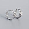Wholesale Light Luxury Retro Geometric S925 Silver Electroplated Wind Winding Earrings